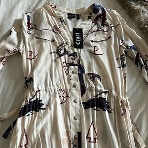 Cruel denim cattle brand dress